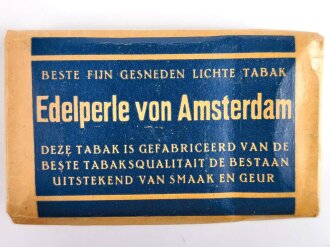 Pack " Edelperle von Amsterdam" Tabak, ungeöffnet, Steuerbanderole mit Hakenkreuz