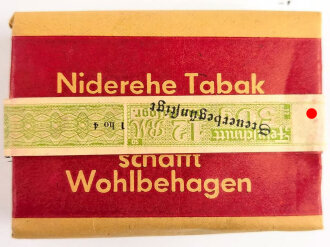 Pack "Niderehe Special Nr.60 " Tabak, ungeöffnet, Steuerbanderole mit Hakenkreuz