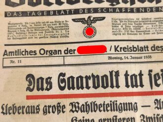 "Oberbergischer Bote" Amtliche Zeitung der NSDAP / Kreisblatt des Oberbergischen Landes. 5 Ausgaben, nicht auf Vollständigkeit geprüft