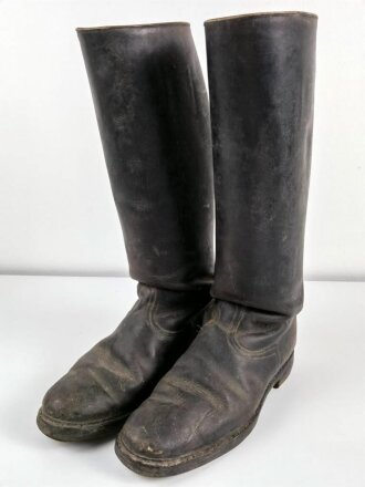 Paar Stiefel für Unteroffiziere und Offiziere der Wehrmacht. Getragen, ungereinigt, Sohlenlänge 29cm