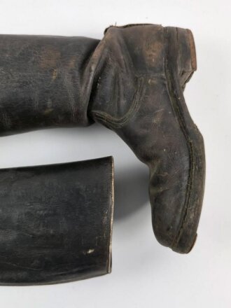 Paar Stiefel für Unteroffiziere und Offiziere der Wehrmacht. Getragen, ungereinigt, Sohlenlänge 29cm