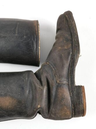 Paar Stiefel für Unteroffiziere und Offiziere der Wehrmacht. Getragen, ungereinigt, Sohlenlänge 29cm