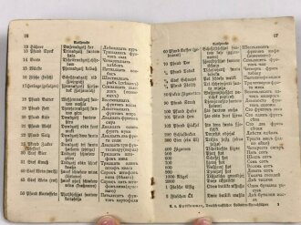 1.Weltkrieg " Deutsch - russischer Soldaten Sprachführer"  Kleinformat, 33 Seiten, gebraucht