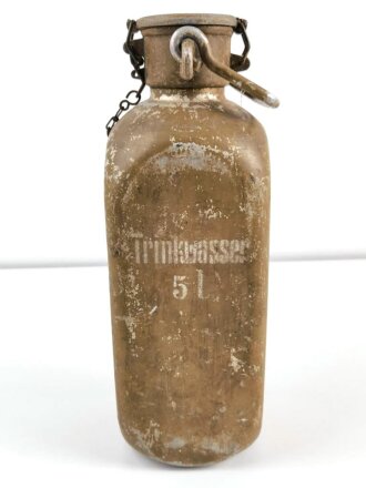 5 Liter Trinkwasserbehälter der Wehrmacht. Originallack