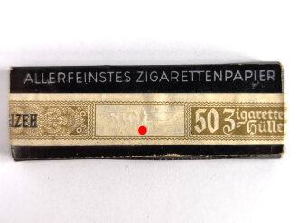 "DCP Filigraniert"  Zigarettenpapier, ungeöffnete Packung, Steuerbanderole mit Hakenkreuz
