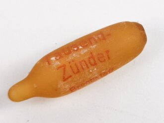 "Tausendzünder" Taschenfeuerzeug in Verpackung mit Anleitung, dise mit Druckvermerk von 1937, ungebraucht, Funktion nicht geprüft