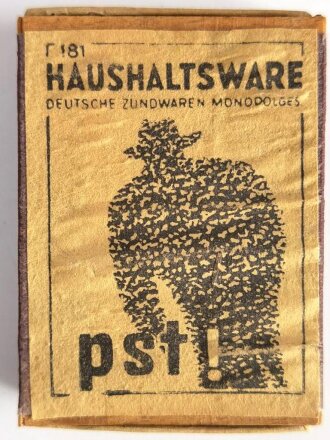 Packung Streichhölzer "Pst - Feind hört mit"