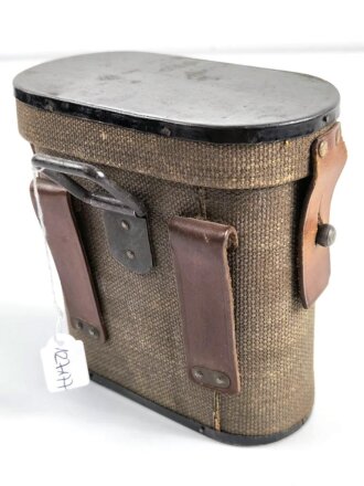 1.Weltkrieg, Behälter aus Ersatzmaterial zum Fernglas 08. Sehr guter Zustand