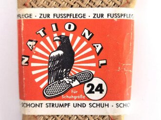 Deutsches Jungvolk / Hitlerjugend, Paar " National " Einlegesohlen für Schuhe . Gesamtlänge 15cm