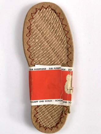 Deutsches Jungvolk / Hitlerjugend, Paar " National " Einlegesohlen für Schuhe . Gesamtlänge 15cm