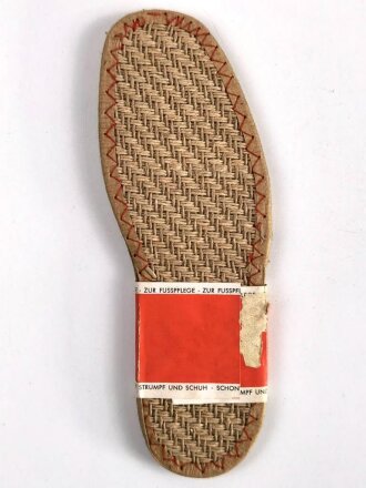 Deutsches Jungvolk / Hitlerjugend, Paar " National " Einlegesohlen für Schuhe . Gesamtlänge 18cm