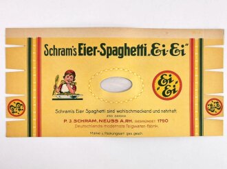 Verpackung " Schram´s Eier Spaghetti "...