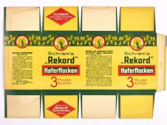 Verpackung " Schram´s Rekord Haferflocken...