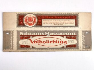 Verpackung " Schram´s Maccaroni "...