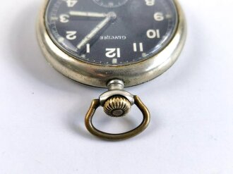 Wehrmacht Heer, Dienst Taschenuhr " Glycine". Die Uhr läuft, Sekundenzeiger geht mit, die anderen Zeiger stehen.