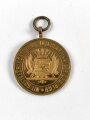 Sachsen, tragbare Medaille anlässlich der " Fahnenweihe des Kgl. Sächs. Militär Vereins" Durchmesser 27mm