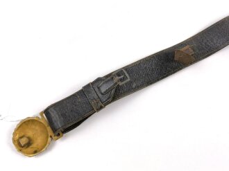 Kaiserliche Marine, Dolch oder Säbelkoppel, Ausführung bis 1902. Guter Gesamtzustand, Leder weich und nicht brüchig