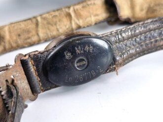 Luftwaffe, Winterkopfhaube für fliegendes Personal LkpW101,. Getragenes Stück, Kabel und Anschluss fehlen