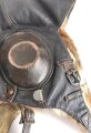 Luftwaffe, Winterkopfhaube für fliegendes Personal LkpW101,. Getragenes Stück, Kabel und Anschluss fehlen