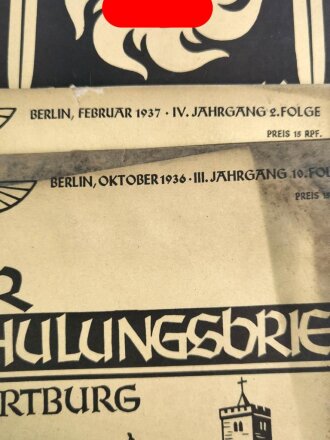 11 Ausgaben " Schulungsbrief der NSDAP" alle...