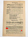 Liederblatt der Hitler Jugend Nr.55 " Fasenacht"
