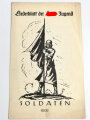 Liederblatt der Hitler Jugend Nr.56 " Soldaten"