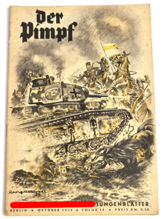"Der Pimpf" Nationalsozialistische Jungenblätter, Folge 10, Oktober 1939