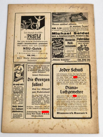 "Der Pimpf" Nationalsozialistische Jungenblätter, Folge 10, Oktober 1939