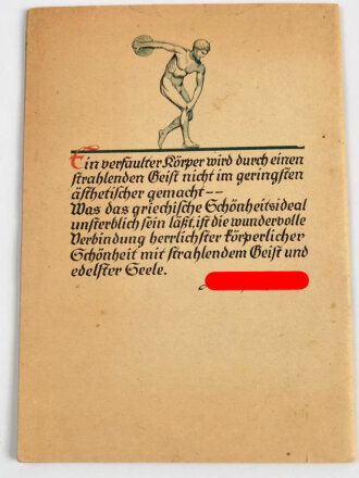 "Kampf dem Zahnverderb" Boschüre für die Hitlerjugend mit 31 Seiten