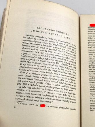 Tschechische  Ausgabe von Adolf Hitler " Mein Kampf" , "Muj Boj Hitler Hitler o sobe a svých cílech" Ausgabe 1937, im leicht defekten Schutzumschlag.