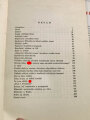 Tschechische  Ausgabe von Adolf Hitler " Mein Kampf" , "Muj Boj Hitler Hitler o sobe a svých cílech" Ausgabe 1937, im leicht defekten Schutzumschlag.