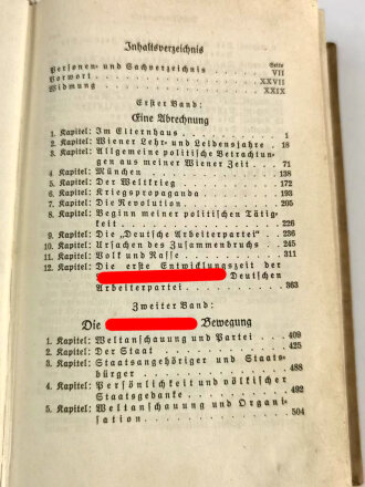 Adolf Hitler " Mein Kampf"  Kriegsausgabe von 1941, guter Gesamtzustand