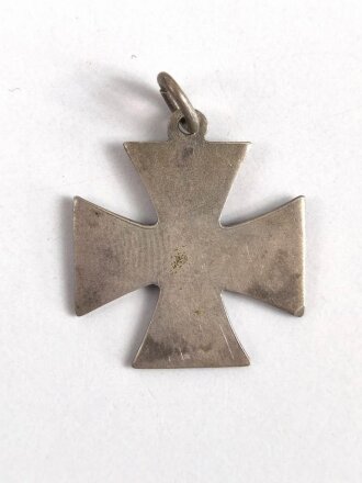 1.Weltkrieg, patriotischer Anhänger Eisernes Kreuz 1914.  Höhe 19mm