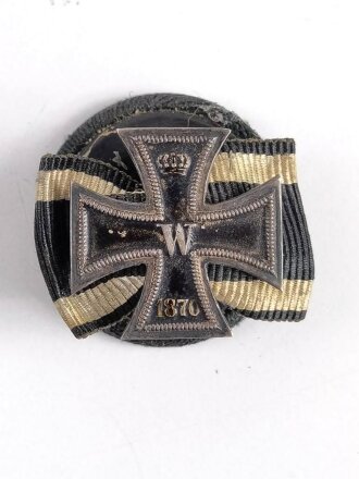 Eisernes Kreuz 1870, Knopflochminiatur 16mm in gutem Zustand