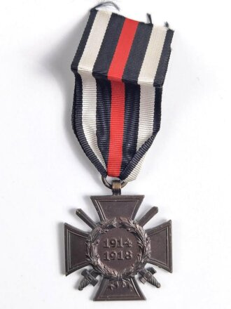 Ehrenkreuz für Frontkämpfer am Band mit Hersteller R.V. Pforzheim 21