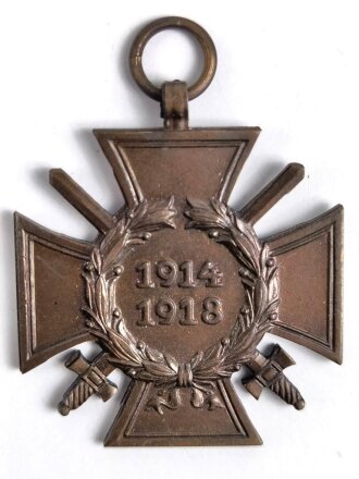 Ehrenkreuz für Frontkämpfer  mit Hersteller R.V. Pforzheim18