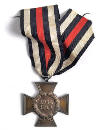 Ehrenkreuz für Kriegsteilnehmer am Band mit Hersteller W