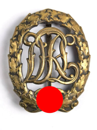 Deutsches Reichssportabzeichen DRL in Bronze, Hersteller " Hensler - Pforzheim "