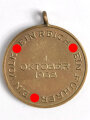 Anschlussmedaille 1. Oktober 1938, Bandring fehlt