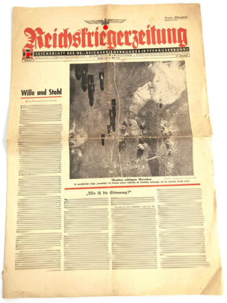"Reichskriegerzeitung" Reichsblatt der NS.-Reichskriegerbundes(Kyffhäuserbund) Nr. 21, 24. Mai 1942, Ausgabe Oberrhein