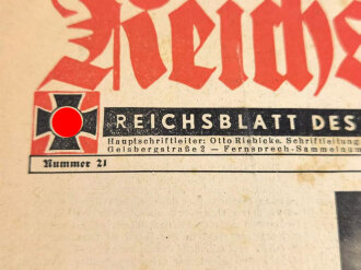 "Reichskriegerzeitung" Reichsblatt der NS.-Reichskriegerbundes(Kyffhäuserbund) Nr. 21, 24. Mai 1942, Ausgabe Oberrhein