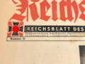 "Reichskriegerzeitung" Reichsblatt der NS.-Reichskriegerbundes(Kyffhäuserbund) Nr. 21, 24. Mai 1942, Ausgabe Oberrhein