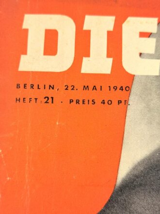 Die Woche, Berlin 22. Mai 1940 Heft 21, "Das deutsche Volk ist mit seinen Segenswünschen bei ihnen"