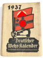 "Deutscher Wehr-Kalender 1937", DIN A6, ca 300 Seiten