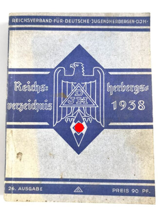 Reichsverband für Deutsche Jugendherbergen DJH "Reichsherbergsverzeichnis 1938", DIN A6, ca 400 Seiten