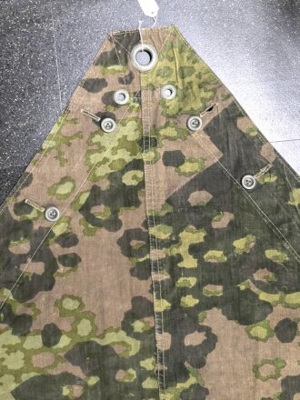 Waffen SS Zeltbahn "Platane "  getragenes Stück, Farbfrisch, Hersteller "Fritz Elster KG 1943"