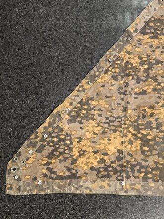 Waffen SS Zeltbahn "Platane "  getragenes Stück, Farbfrisch, Hersteller "Fritz Elster KG 1943"