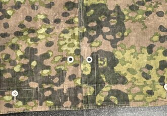 Waffen SS Zeltbahn "Platane "  getragenes Stück, Farbfrisch, Hersteller "Fritz Elster KG 1943"
