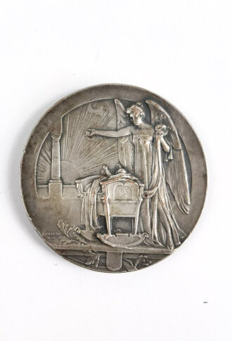 Medaille anlässlich einer Taufe . Durchmesser 50mm, Vermutlich um 1910