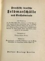 "Preußisch-deutsche Feldmarschälle und Großadmirale"  datiert 1937, 355 Seiten